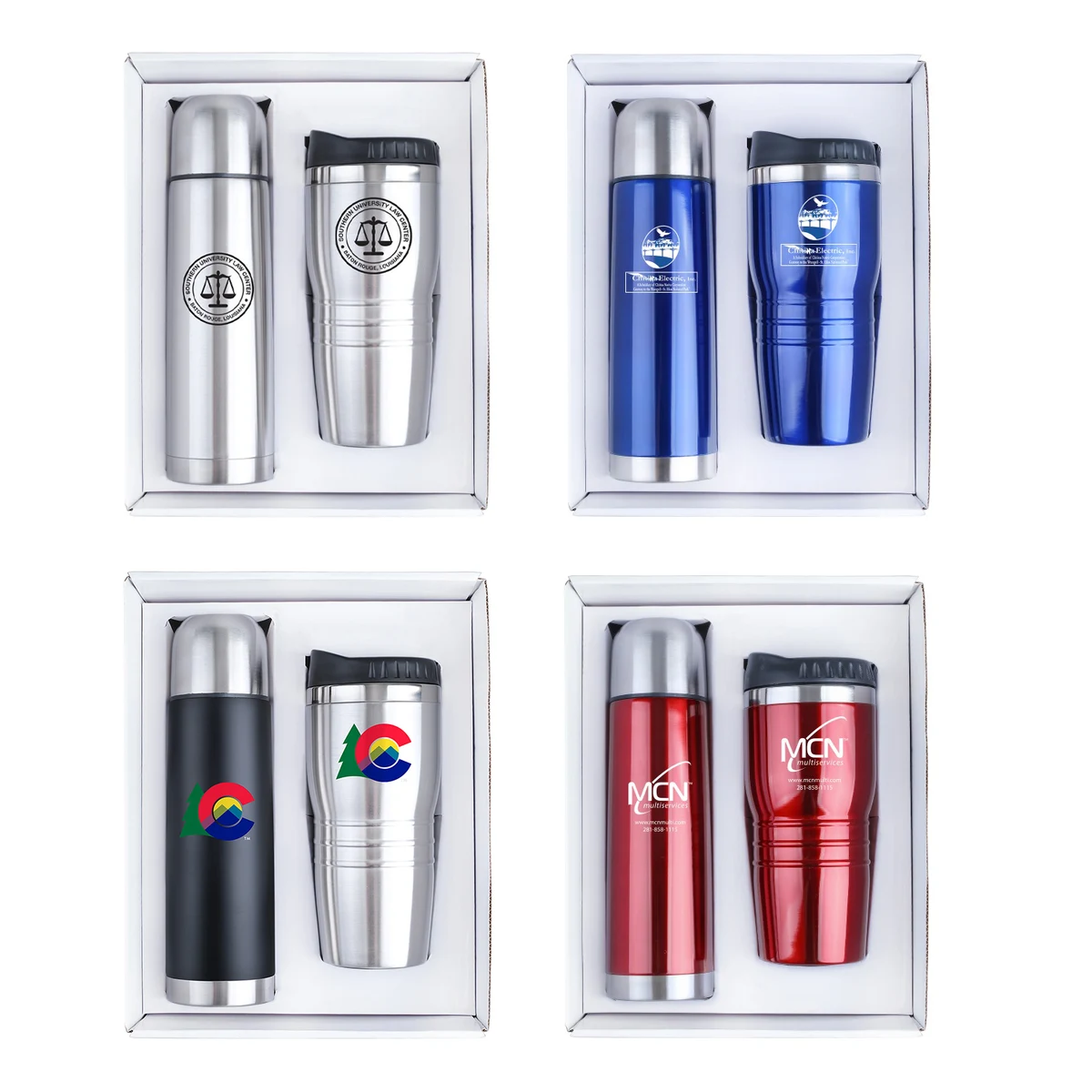 Stainless Steel Thermos & Tumbler Gift Set 1