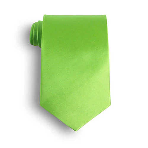 Lime Green Silk Tie 1
