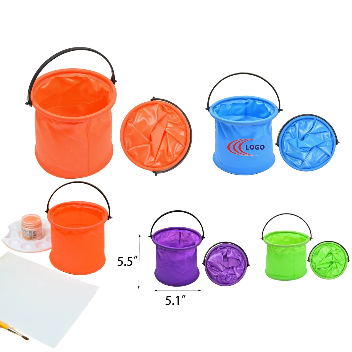 Folding Bucket With Compartments 1