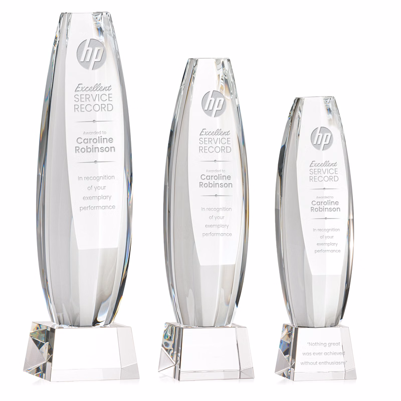 Hoover Award on Robson Base - Clear