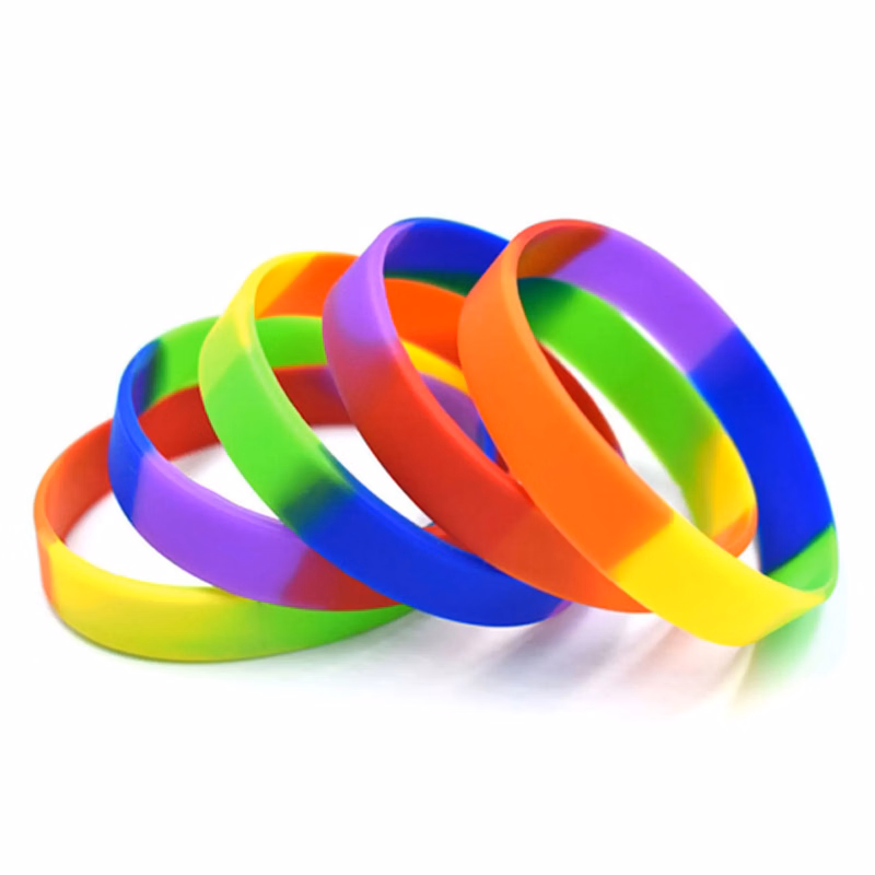Silicone Rainbow Wristband