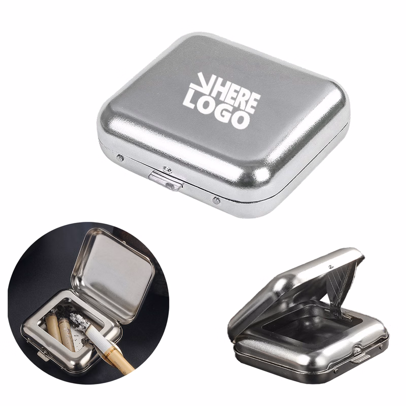 Mini Metal Flip Top Ashtray