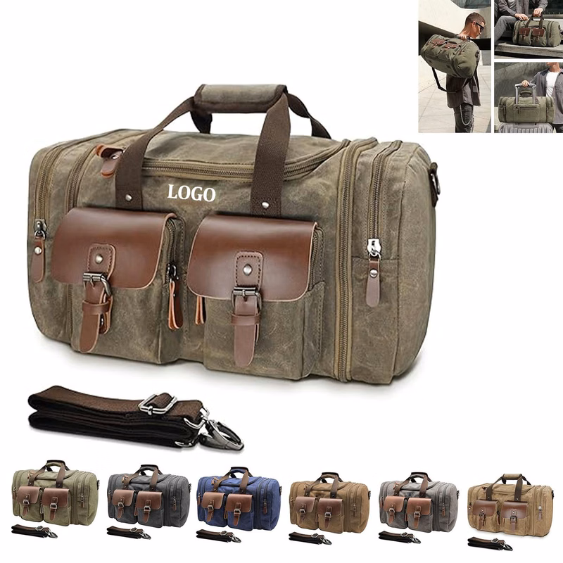 Hand Held Crossbody Canvas Luggage Bag