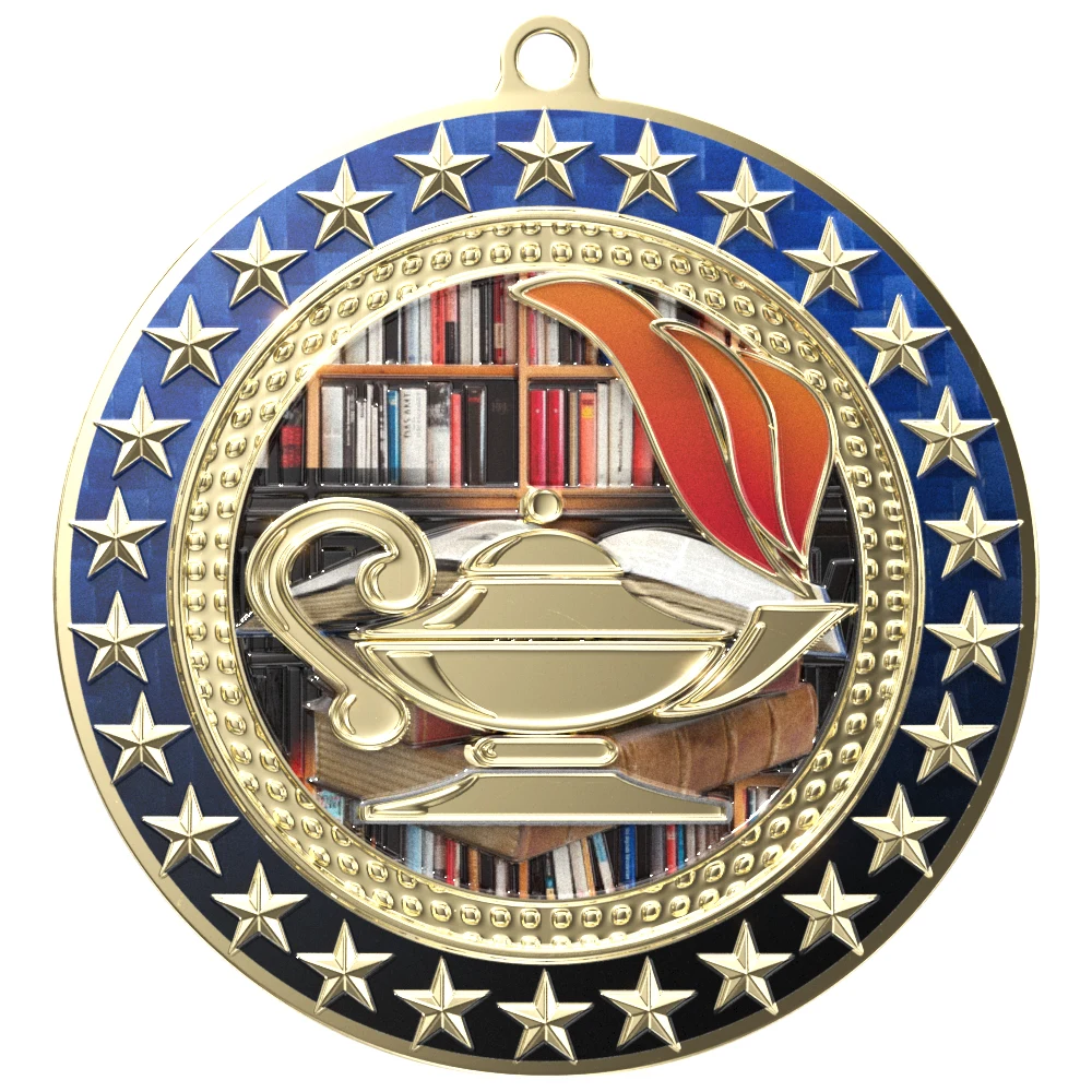 Radiant Star Medal - Book & Lamp 1