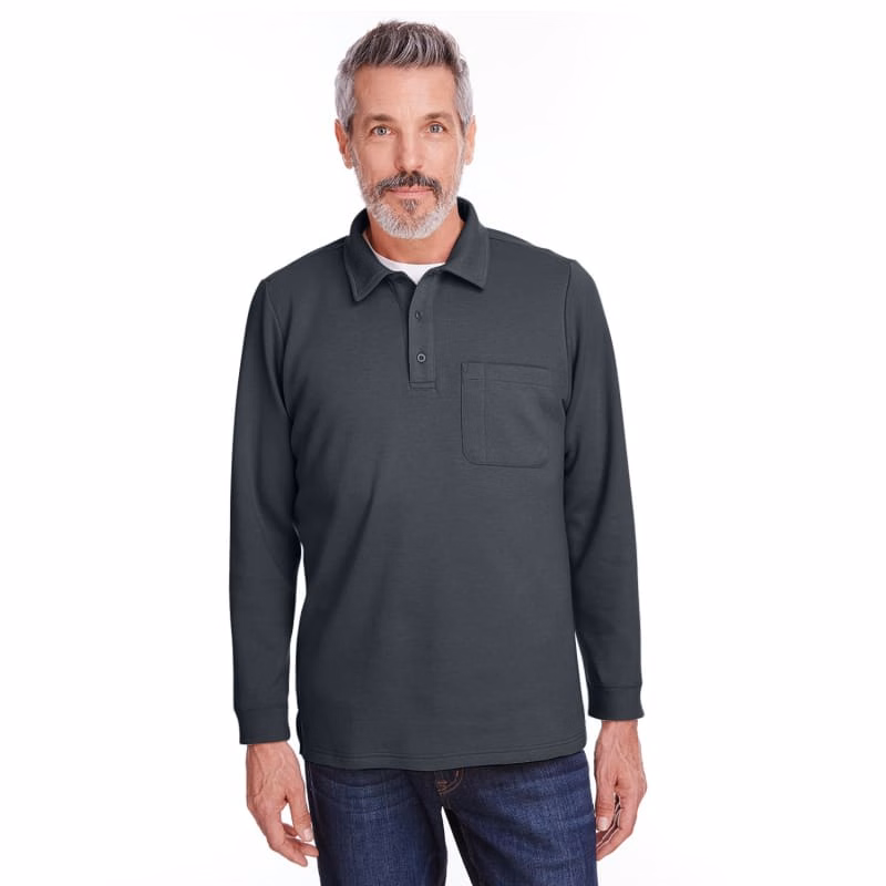 Harriton Adult StainBloc™ Pique Pullover Fleece