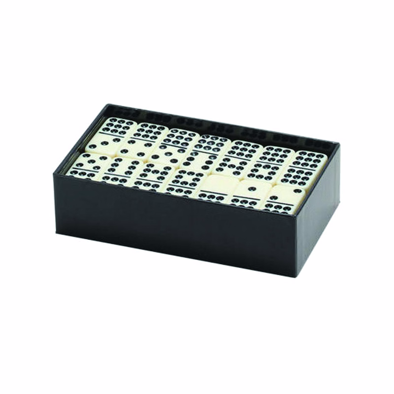 DOUBLE 9 DOMINOES IN 2 PC CASE