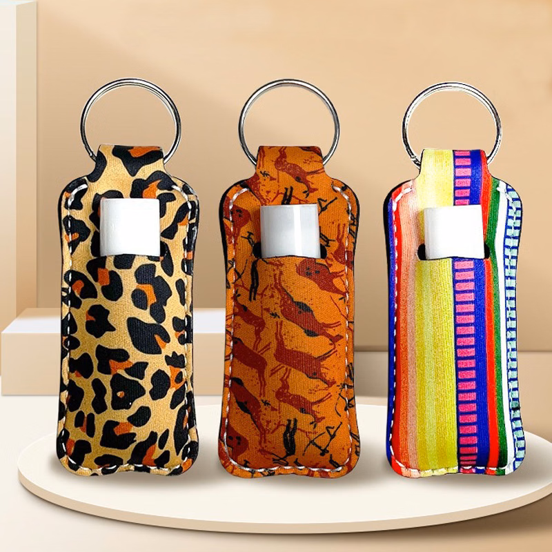 Neoprene Lip Balm Holder w/Key Ring