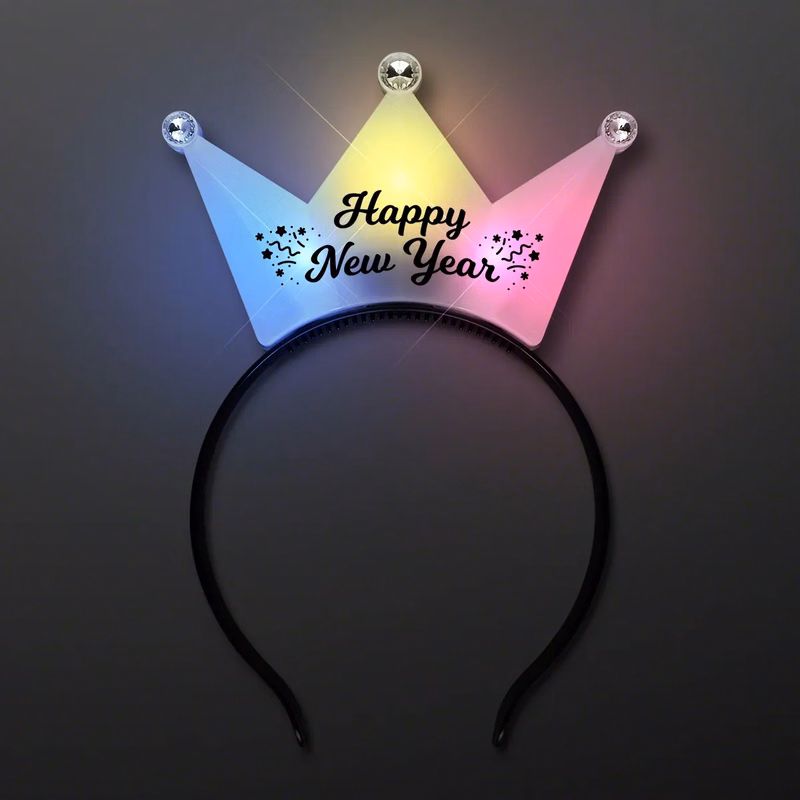 Happy New Year Crown Light Up Headband