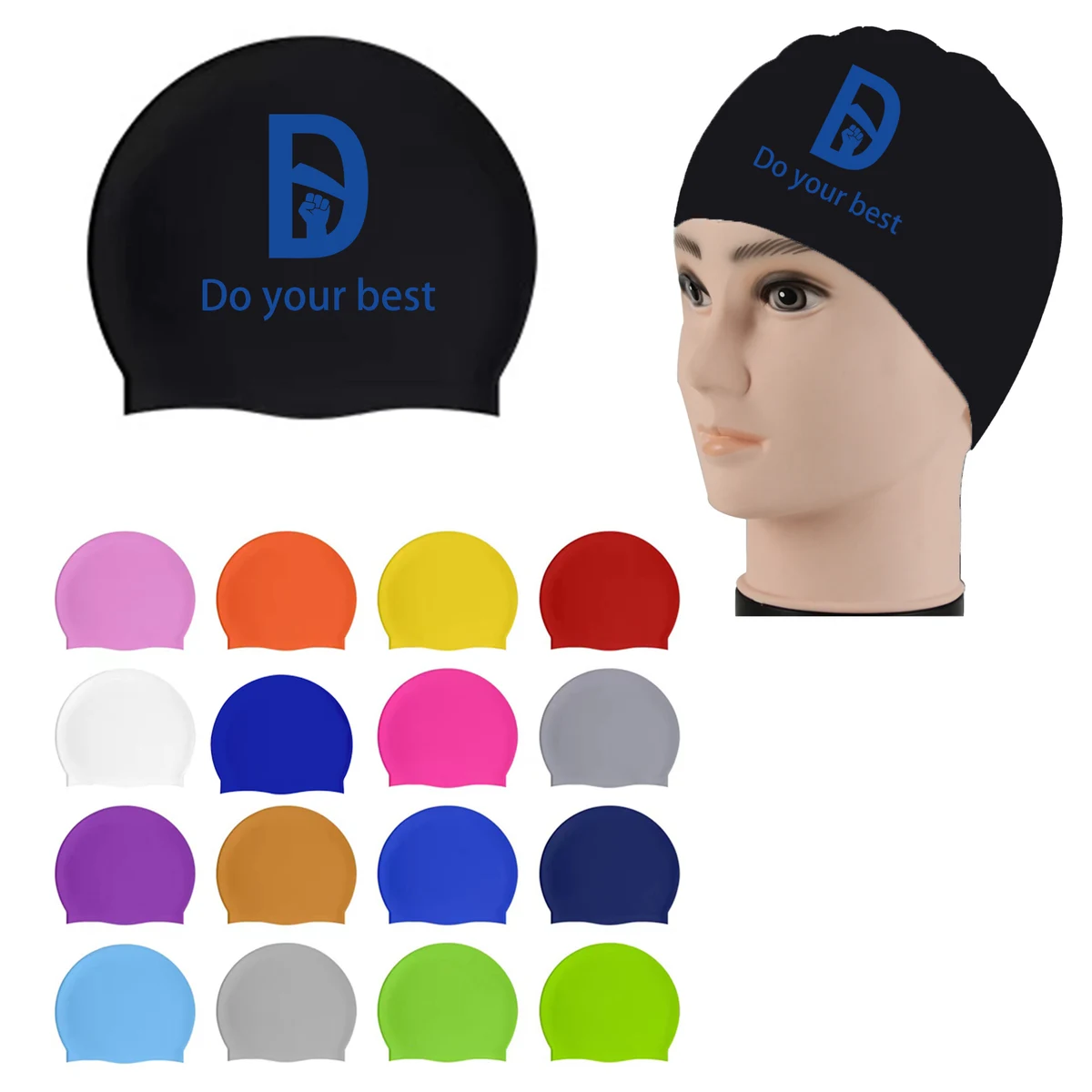 Waterproof Swimming Cap MOQ 50 1