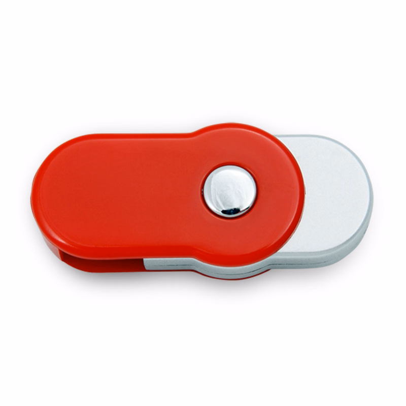 Winfield Rounded Red Swivel USB Flash Drive