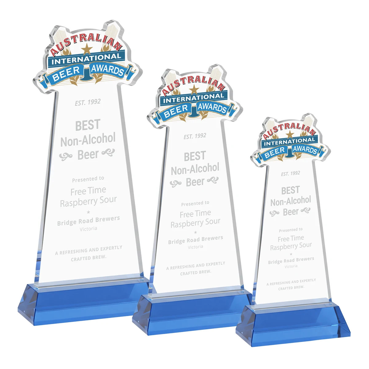 EdgeCraft Tapered Award on Hartford - Sky Blue (via Ocean) 1