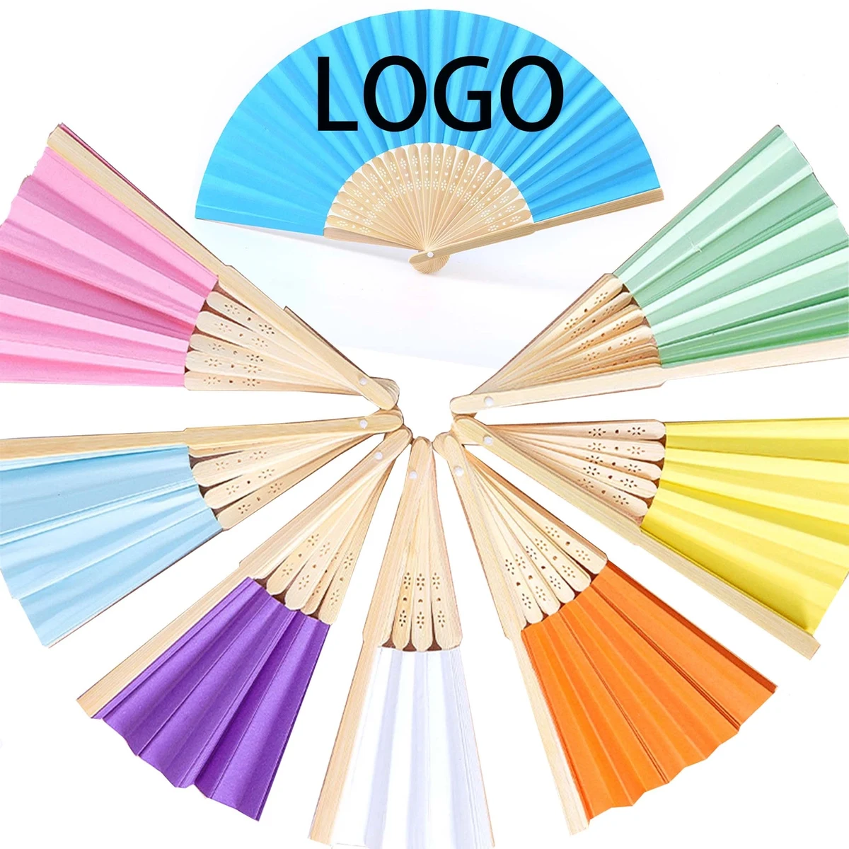 Bamboo Foldable Paper Fan 1