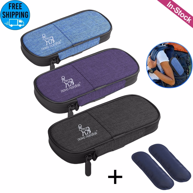 Diabetic Medication Organizer with 2 Ice Packs