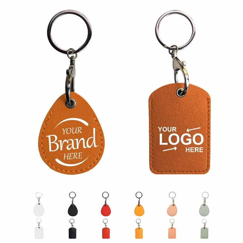 Colorful Pu Leather Keychain