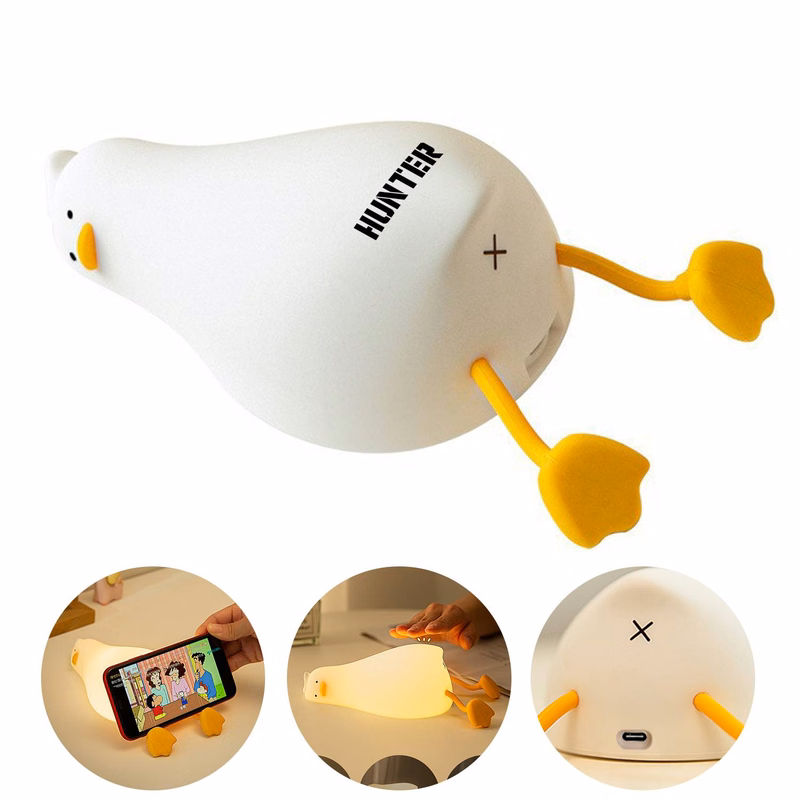 Silk time gift lie in peace duck sleep lamp Ambient light