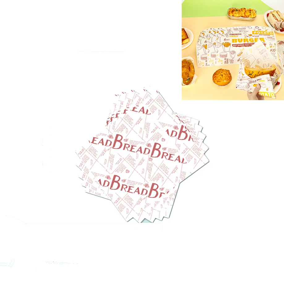 Custom Food Wrapping Liner Paper for Home Picnic Hamburger 1