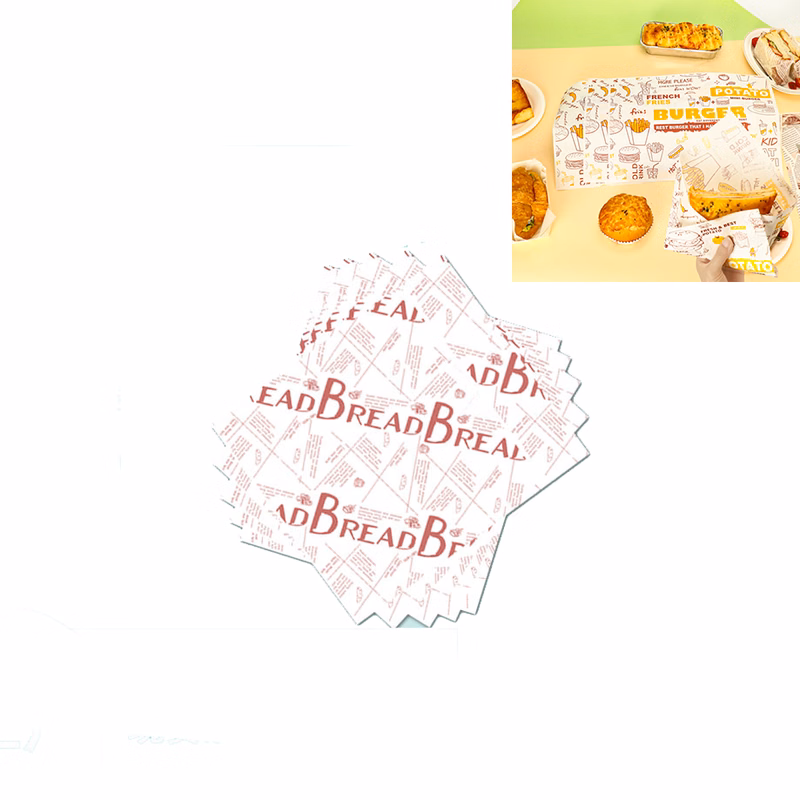 Custom Food Wrapping Liner Paper for Home Picnic Hamburger