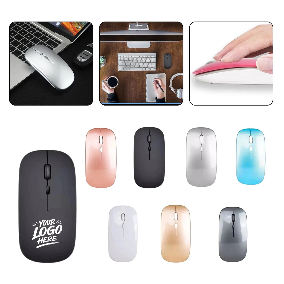 Luminous Wireless Dual Mode Mouse with Custom Logo 1