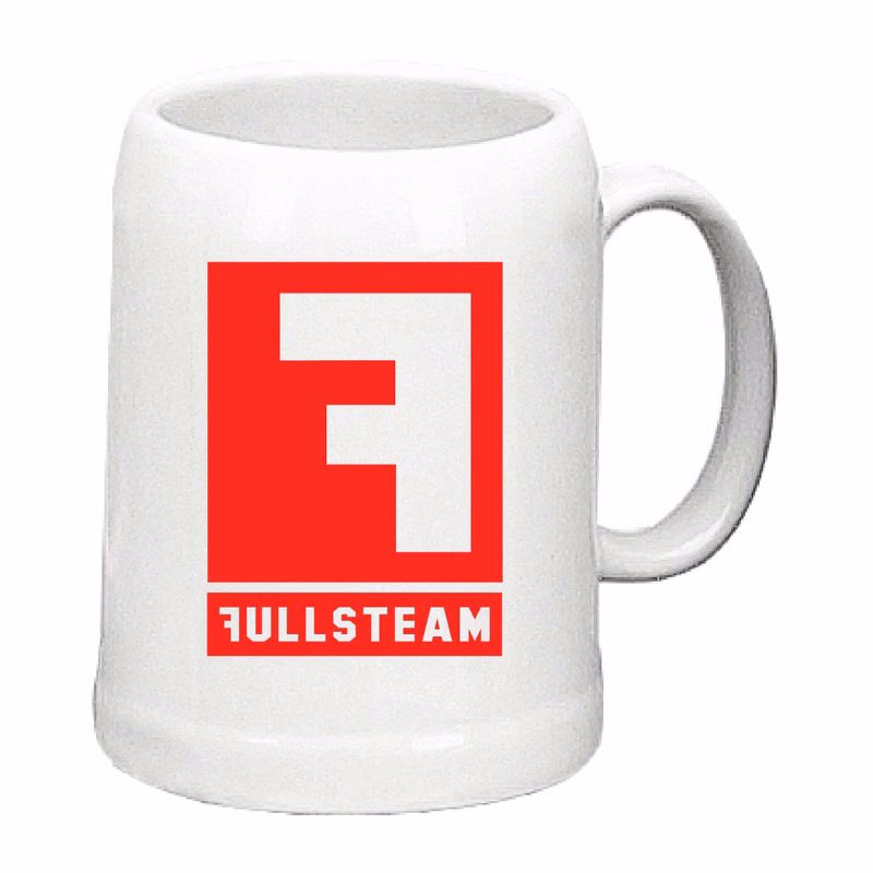 20 oz White Colonial Tankard Mug