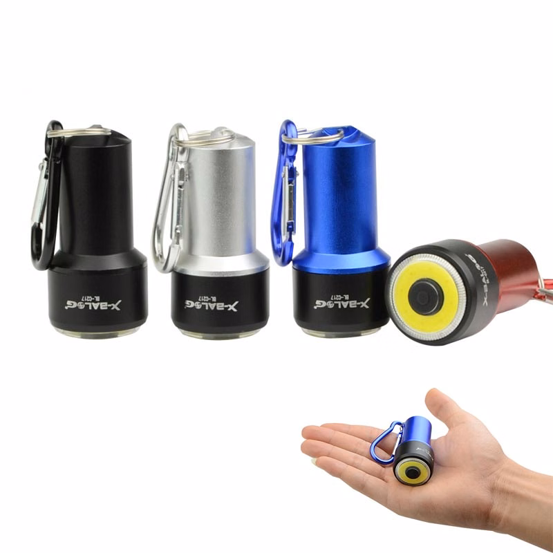 Mini COB Flashlight with Carabiner