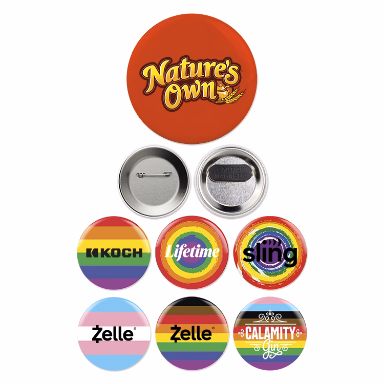 3" Round Button