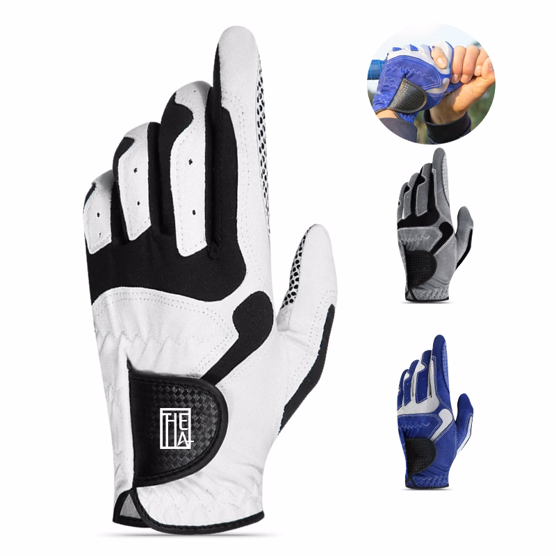 Men's Full Finger Golf Glove With Anti-Slip Palm Grip