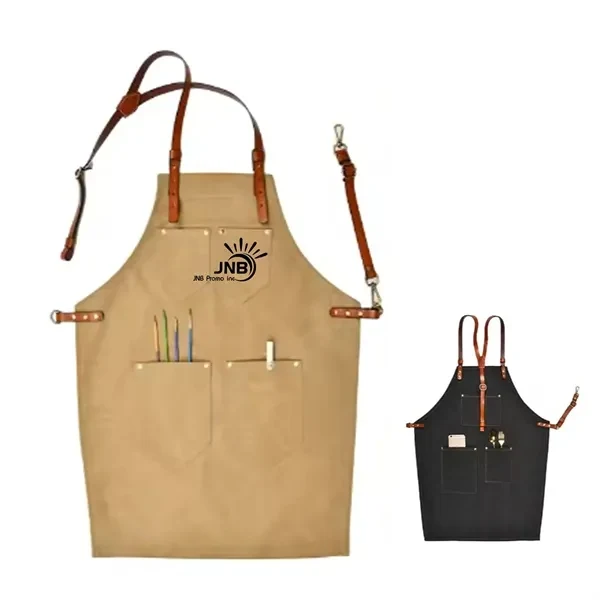 Stylish Premium Chef Denim Apron with Cross-Back Straps 1