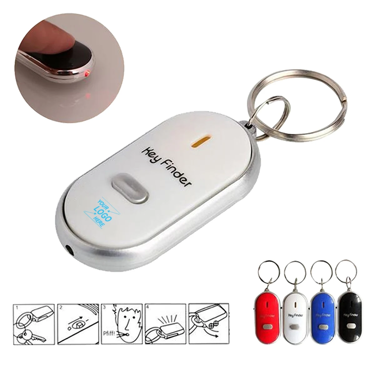 LED Key Finder with Keychain 1