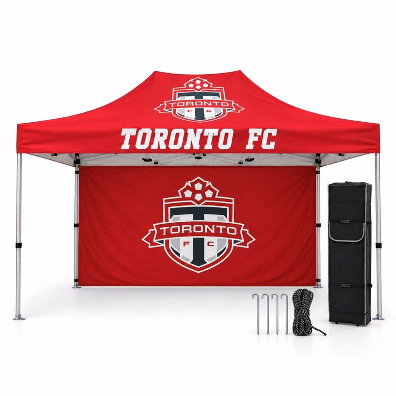 Tent Backwall Package, 15' Sublimated Tent Kit and 15' Full single sided backwall