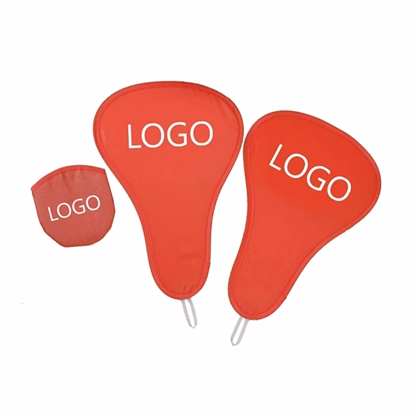 T-shaped foldable fans with pouch