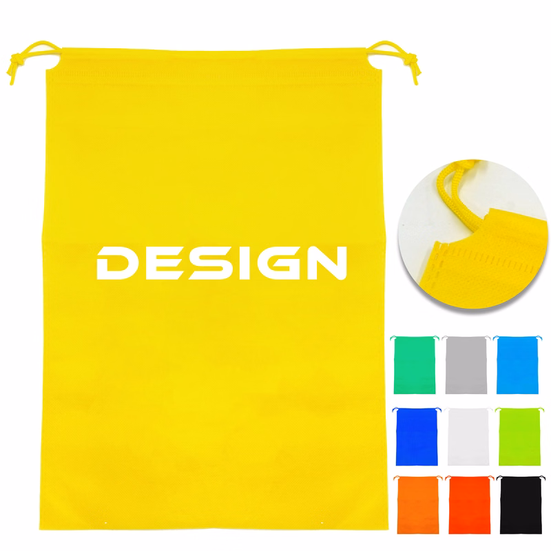 MOQ 50 Dustproof Non-Woven Drawstring Bag for Shoe