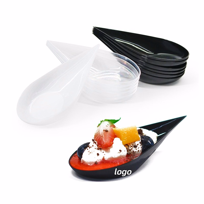 Hart Plastik Transparente Sauce Teller Dessert Teller