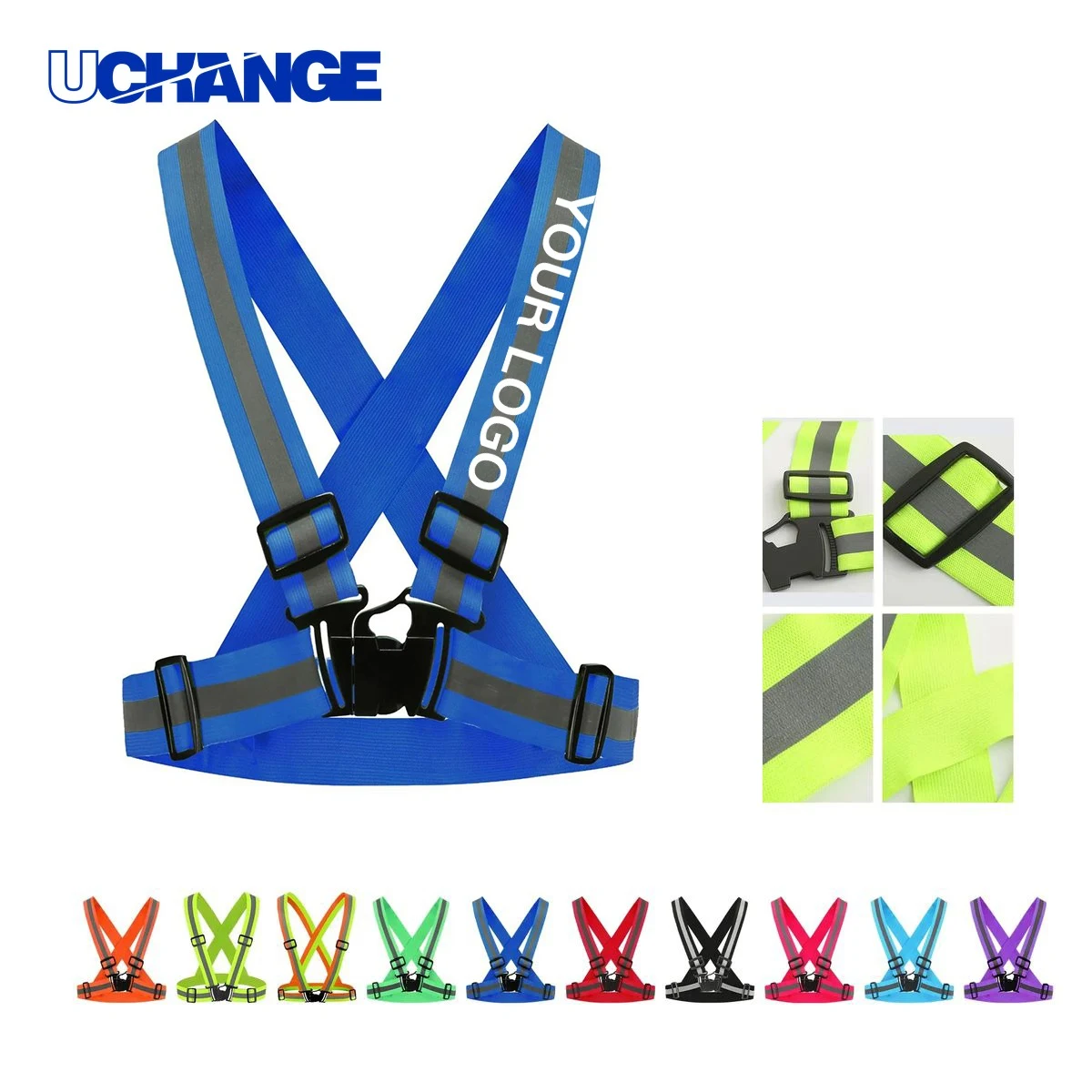 Breathable Adjustable Reflective Vest for Athletes for Night Visibility 1