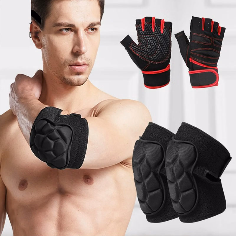 Knee And Elbow Gloves Set Of 6