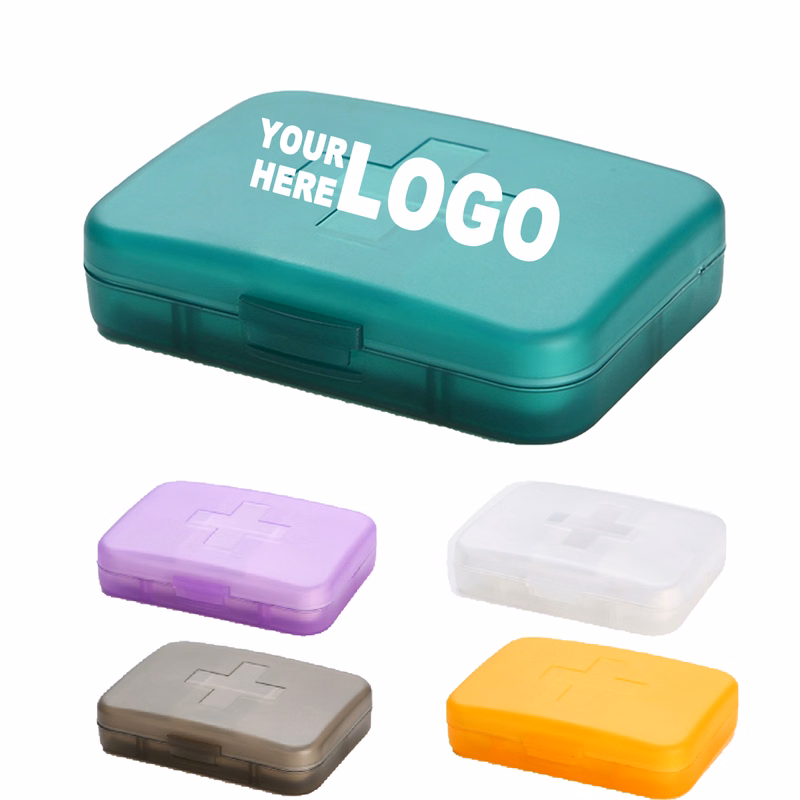 Cross-Shaped Six-Compartment Pill Box