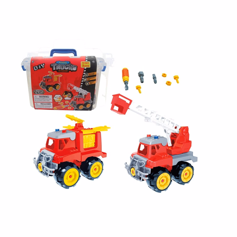 DIY Rescue Truck Sets - 15 Piece Set Assembly