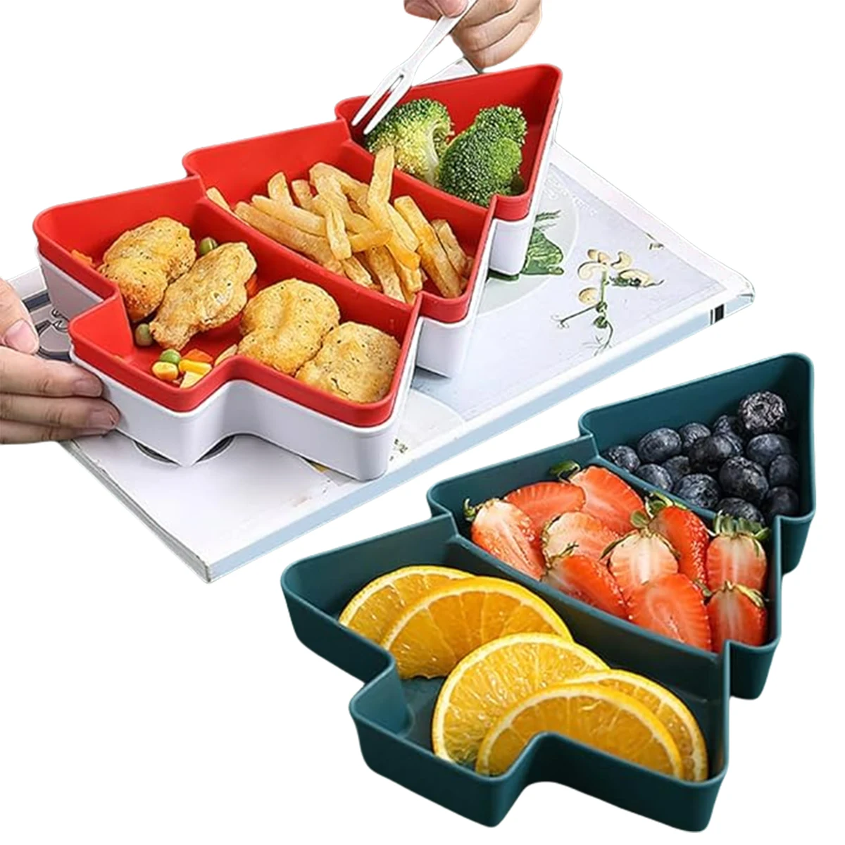 Christmas Tree Serving Platter Tray 1