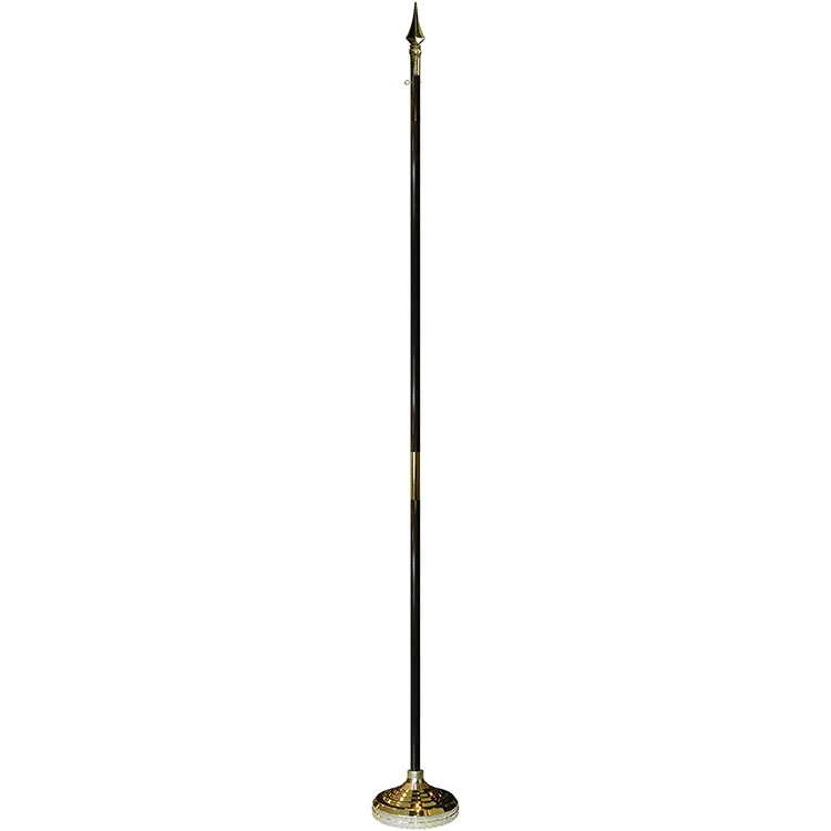 7' Oak Pole Indoor Mounting Set with Spear Top 1