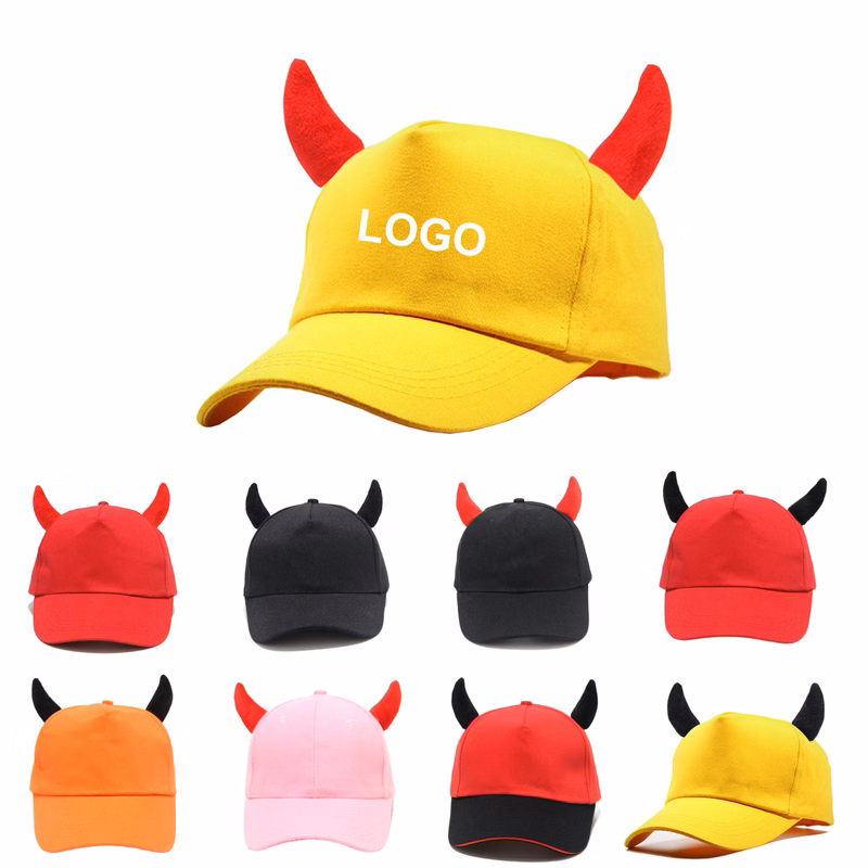 Ox Horn Baseball Caps Adjustable Sunscreen Hat