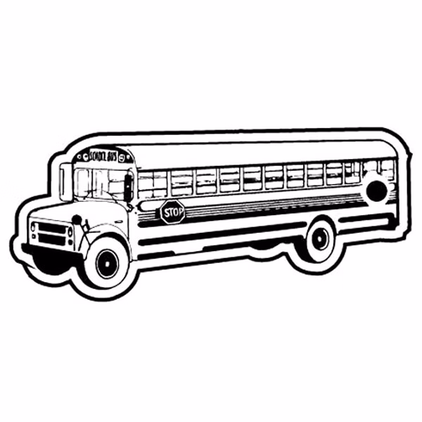 School Bus 8 Key Tag (Spot Color)