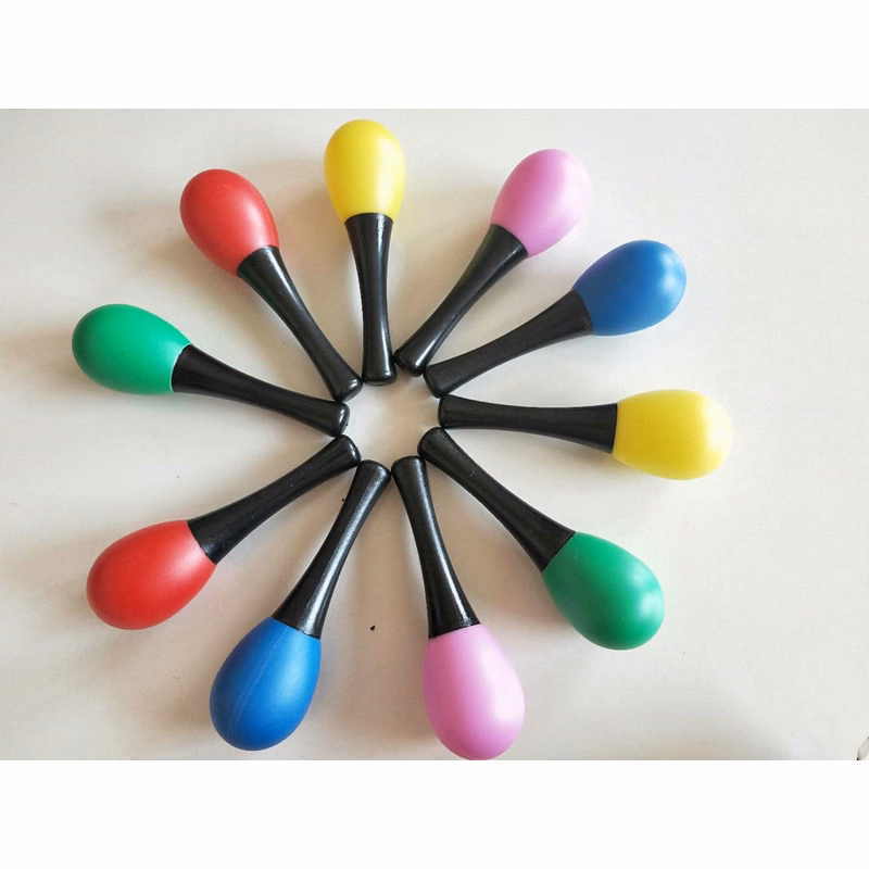 Plastic Mini Maracas Rattle Shaker Sand Hammers