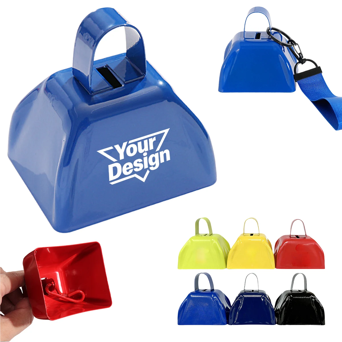 3" Metal Cowbell With Wrist Strap 1