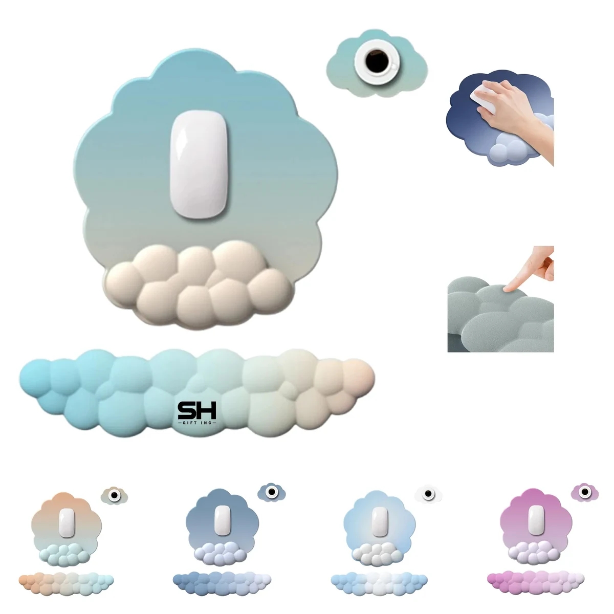 Cloud Keyboard And Mouse Wrist Rest 1