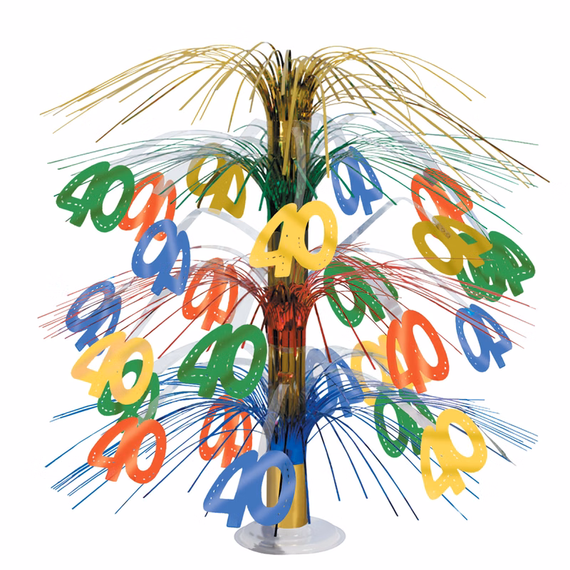 Number 40 Cascade Centerpiece