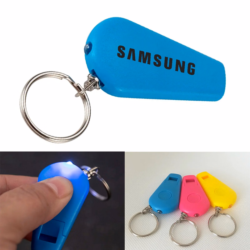 Magic Flashlight Whistle Keychain