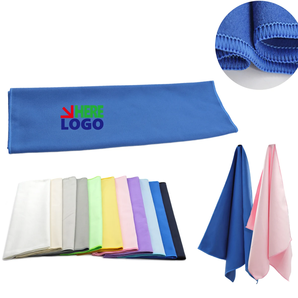 Versatile 15x31In Microfiber Quick Dry Sports Towel 1