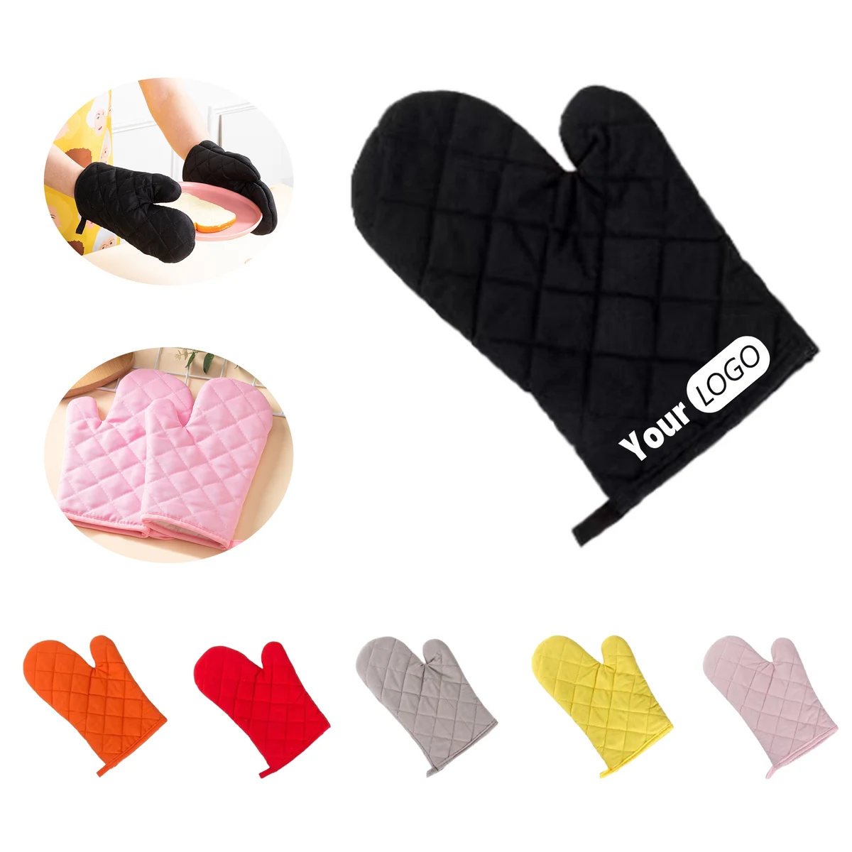10.6 Inch Heat Resistant Kitchen Oven Mitt 1