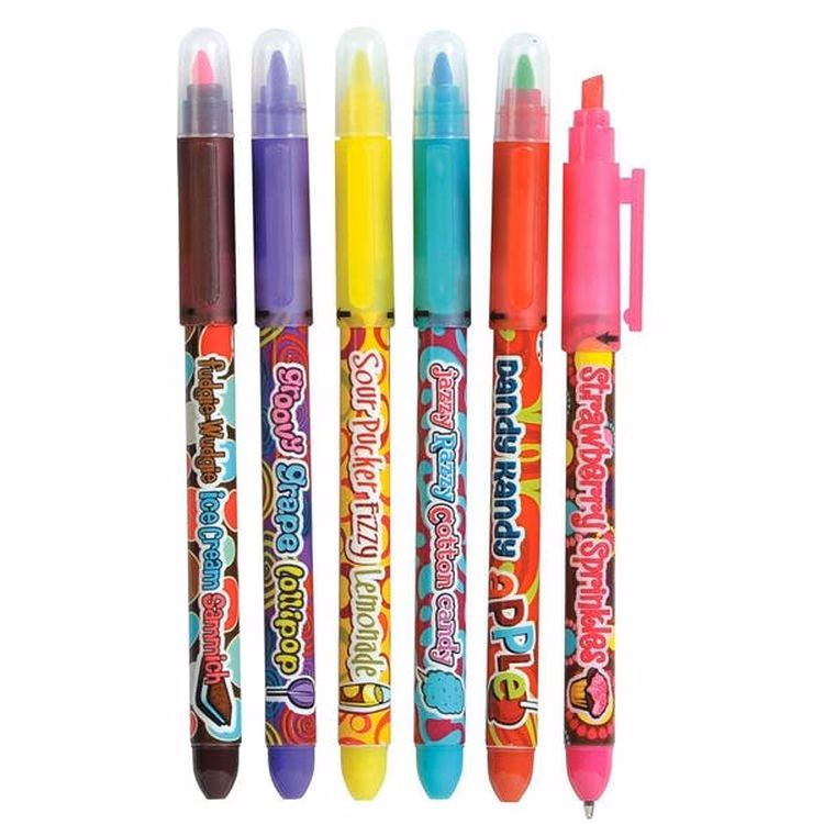 Scented Pen & Highlighter Combo - 6 Scents 5 Colors