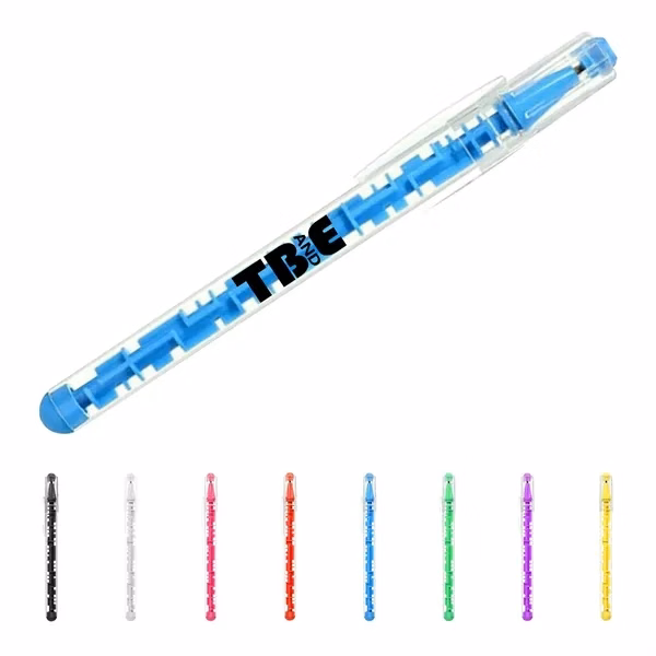 Custom Maze Ballpoint Pen with Built in Ball Game — Stress Relief Desk Promo