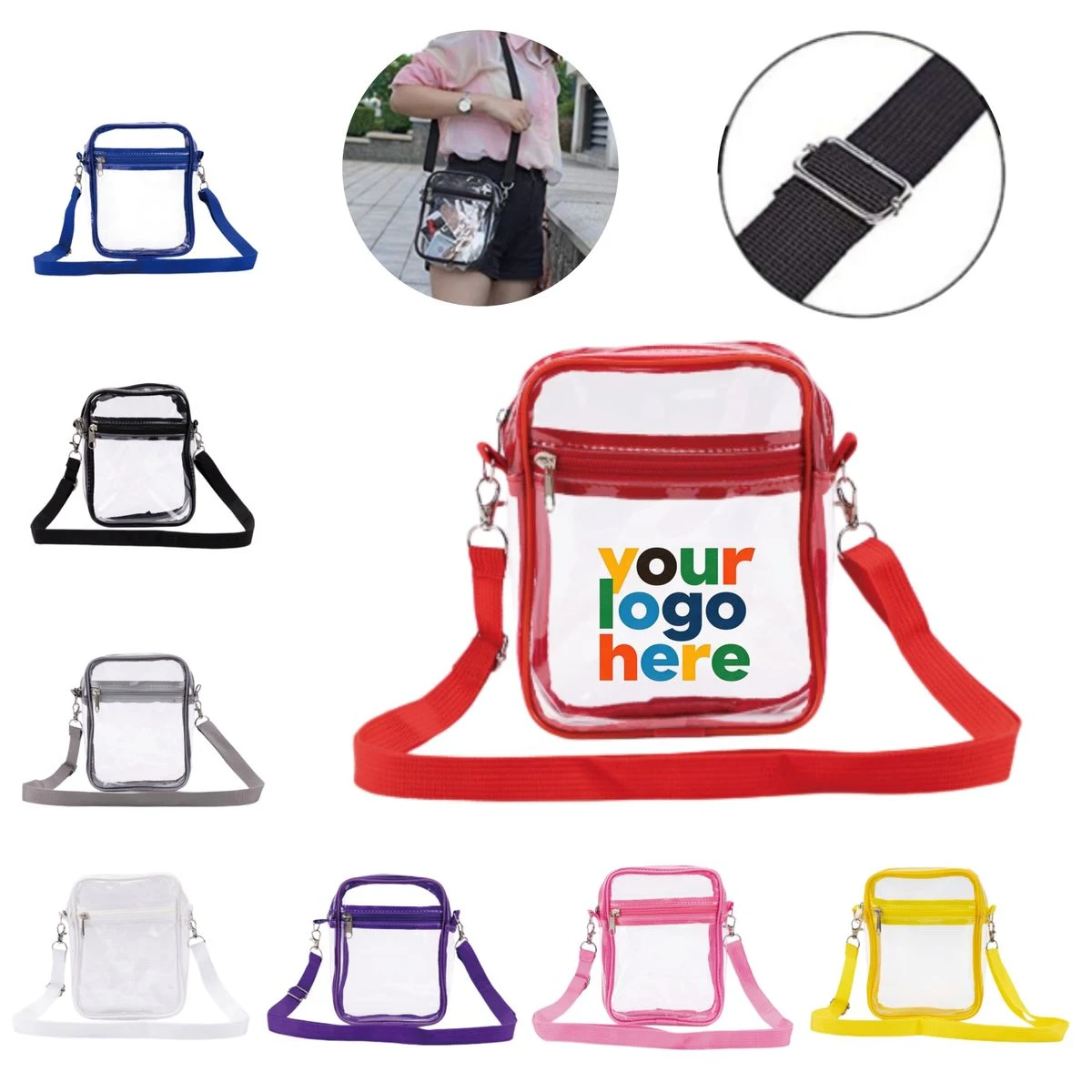 PVC Crossbody Shoulder Bag 1